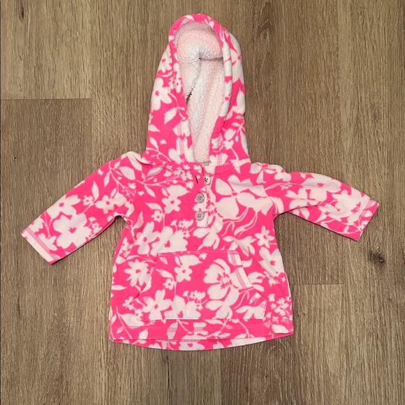 Carter's Other - Carter's Pink Floral Hoodie